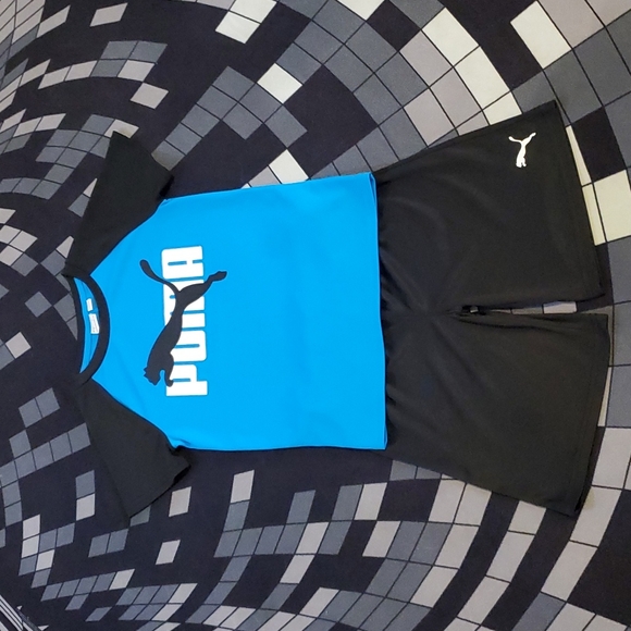Puma Kids Matching Set - Blue and Black - Picture 1 of 1